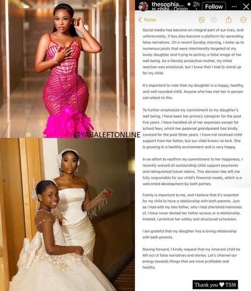 JUST IN: Sophia Momodu Breaks Silence on Alleged Narratives About Daughter Imade