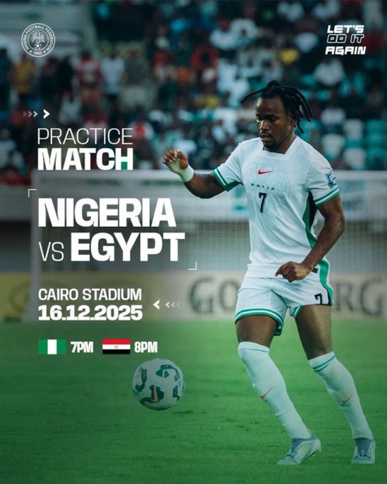 Super Eagles Set to Clash with Egypt in Pre-AFCON Friendly